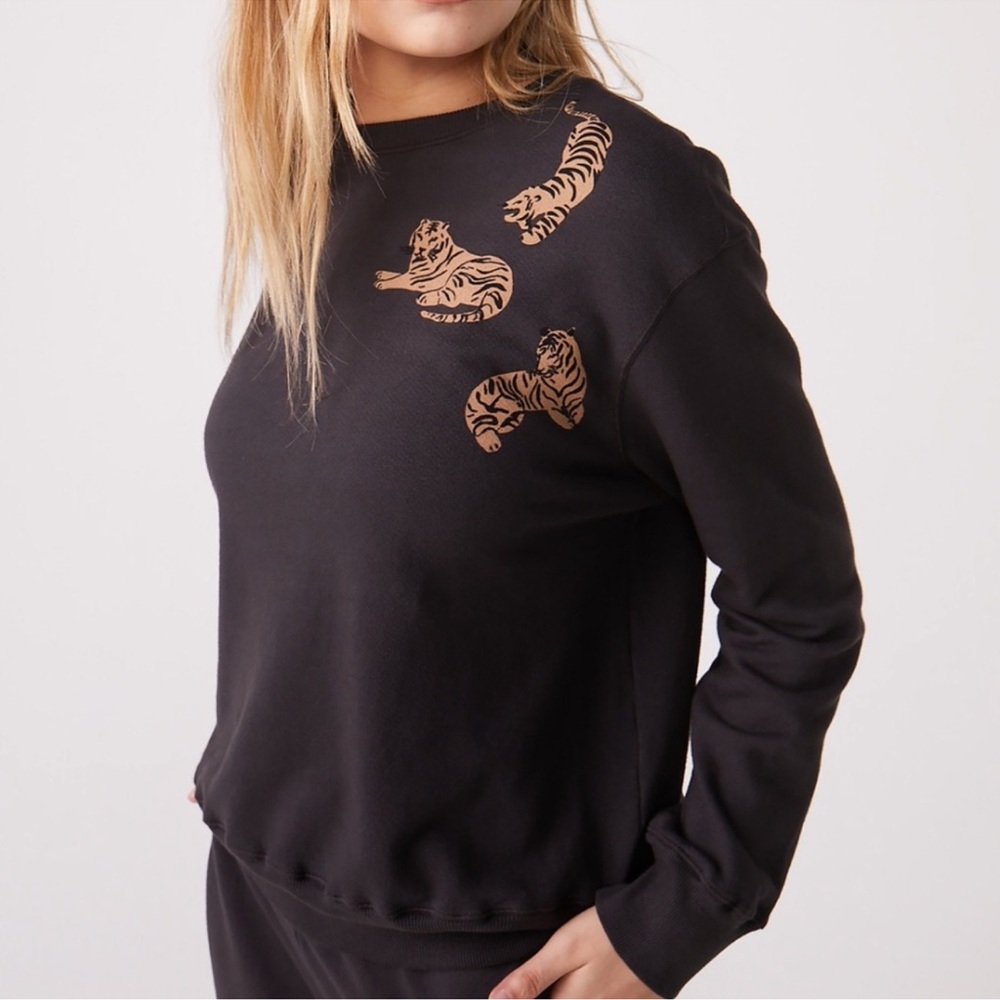 Monrow Tiger Boyfriend Sweatshirt